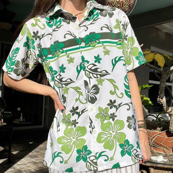 Monstera Button Down Shirt - Picture 1 of 4